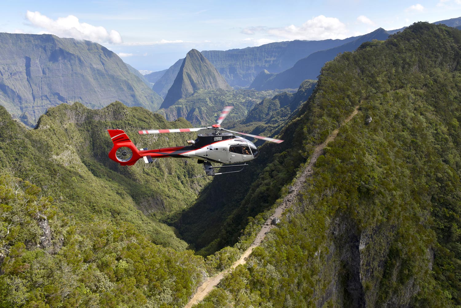 la reunion helicopter tour